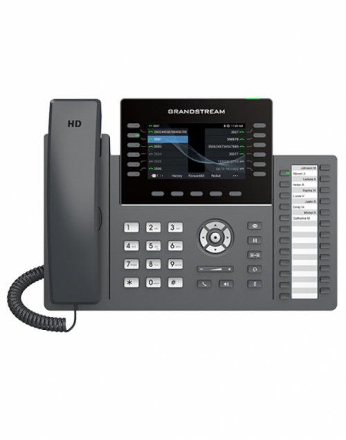 Grandstream Networks GRP2636 IP phone Black 12 lines LCD Wi-Fi