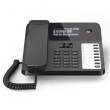 GIGASET DESK 600 schwarz schnurgebundenes Tisch- und Wandtelefon LC-Display 7 Direktwahltasten Telefonbuch Hrgertekompatibel