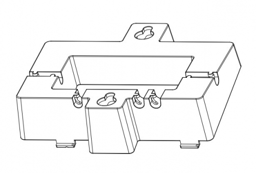 Grandstream Networks wallmounting kit per GRP260x telephone mount/stand Black, Grey
