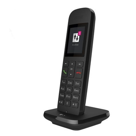Telekom Speedphone 12 schwarz Mobilteil/Ladeschale IP phone Must TFT