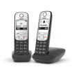 Gigaset A690 Duo Analog telephone Caller ID Черный, Silver