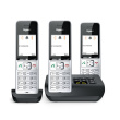 Gigaset COMFORT 500A Trio Analog/DECT telephone Caller ID Must, Silver