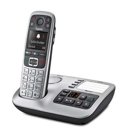 Gigaset E560A telephone DECT telephone Caller ID Must, Silver