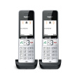 Gigaset COMFORT 500HX duo Analog/DECT telephone Caller ID Must, Silver