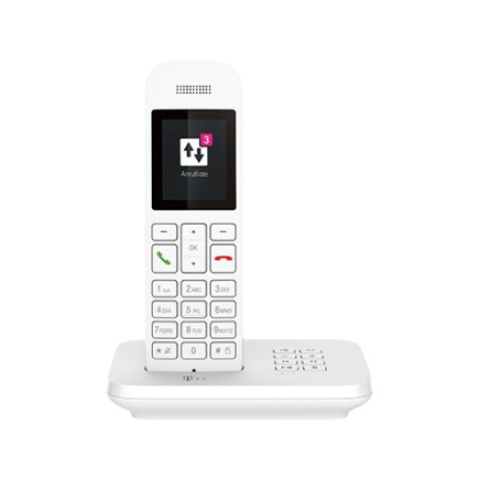 Telekom Sinus A12 Analog/DECT telephone Valge