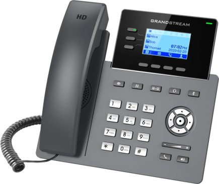 Grandstream Networks GRP2603P IP phone Черный 3 lines LCD