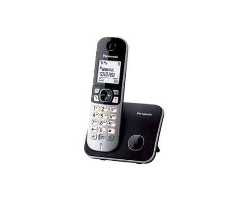 Panasonic | Cordless | KX-TG6811FXB | Built-in display | Caller ID | Черный | Conference call | Phonebook capacity 120 entries | Speakerphone | Wireless connection WLONONWCRCH58