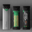 AXAGON Box EEM2-UG2 USB-C 3.2 Gen 2 - M.2 NVMe SSD 42-80mm