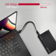 AXAGON Ribbed aluminum USB 3.2 Gen 2 - SATA 6G external box for 2.5