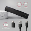 AXAGON Ribbed aluminum USB 3.2 Gen 2 - SATA 6G external box for 2.5
