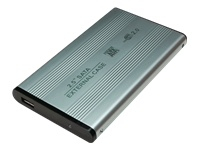 LOGILINK UA0041A HDD enclosure LogiLink for 2.5 SATA - USB2, Aluminum, Silver
