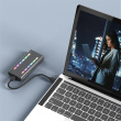 Qoltec Enclosure for drive M.2 SSD, SATA, NVMe, RGB LE