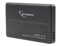 GEMBIRD EE2-U3S-2 HDD/SSD enclosure Gembird for 2.5 SATA - USB 3.0, Aluminium, Black