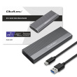 Qoltec Enclosure for SSD M.2 drive,SATA,NGFF,USB C