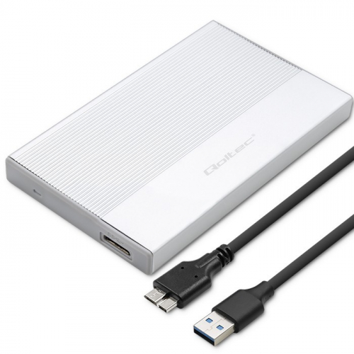 Qoltec Enclosure for SSD HDD 2.5drive,SATA,USB3.0,2T 917447