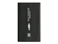 QOLTEC External Hard Drive Case HDD/SSD 2.5inch SATA3 USB 3.0 Black