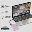 Qoltec Enclosure for SSD HDD 2.5drive,SATA,USB3.0,2T 917448