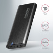 AXAGON AXAGON EEM2-SB2 USB-C Gen 2 M.2 NVMe/SATA SSD