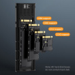 Qoltec Enclosure for drive M.2 SSD, SATA, NVMe, USB C