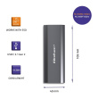 Qoltec Enclosure for drive M.2 SSD, SATA, NVMe, USB C
