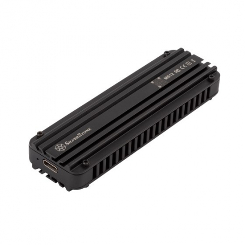 Silverstone MS12 SSD enclosure Black M.2