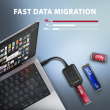 AXAGON ADM2-CM USB-C adapter Gen 2 M.2 NVMe/SATA SSD