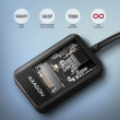 AXAGON ADM2-CM USB-C adapter Gen 2 M.2 NVMe/SATA SSD