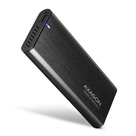 AXAGON External USB-C 3.2 Gen 2 metal box for M.2 NVMe & SATA SSD disks EEM2-SB2