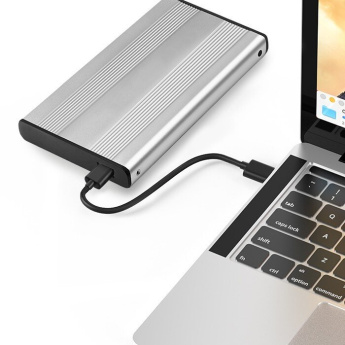 Qoltec - Storage enclosure - 2.5'' - SATA 6Gb/s - USB 3.0 - silver 