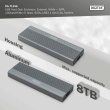 DIGITUS - Storage enclosure - 10 Gbps (NVMe), 6 Gbps (SATA), external, aluminium, tool-free - M.2 - M.2 NVMe Card / PCIe (NVMe) - USB-C 3.1 (Gen 2) 