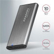 AXAGON External USB-C 3.2 Gen 2 metal box for M.2 NVMe & SATA SSD disks | EEM2-SG2 EEM2-SG2