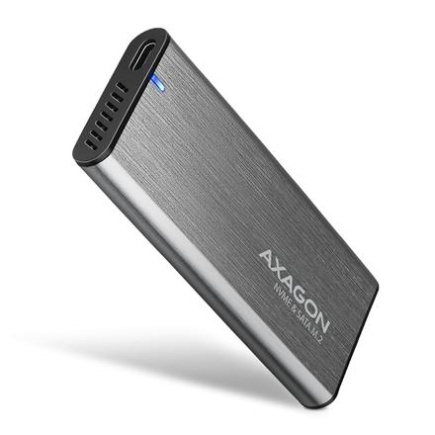 AXAGON External USB-C 3.2 Gen 2 metal box for M.2 NVMe & SATA SSD disks | EEM2-SG2 EEM2-SG2