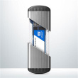 AXAGON SuperSpeed USB Micro-B - M.2 SATA SSD Ribbed Box | EEM2-SA EEM2-SA