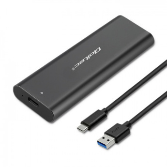 Qoltec - Storage enclosure - for M.2 SSD NVME PCI-E - USB type C
