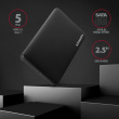 AXAGON External SLIDE box EE25-SLC USB-C 3.2 Gen1 - SATA 6G 2.5inch BLACK