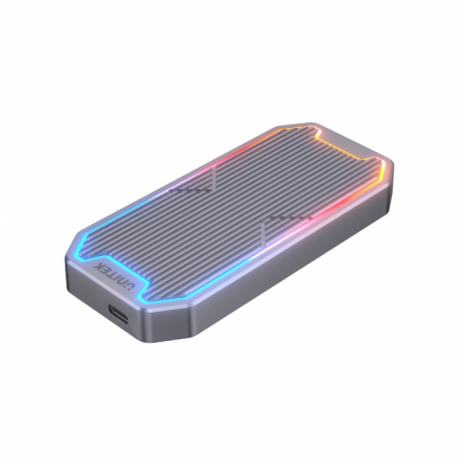 Unitek Enclosure M.2 NMVe/SATA, 10 Gbps, RGB; S1210B
