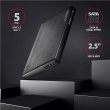 AXAGON | A compact aluminum USB 3.2 Gen 1 - SATA 6G external box designed for 2.5