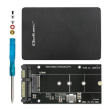 Qoltec Adapter for M.2 SSD | SATA NGFF do SATA III | 2TB | Super speed 6Gb/s | Black