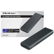 Qoltec Enclosure for M.2 SSD | NVMe | PCIe | USB3.1 | 10Gb/s | 4TB | Graphit