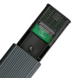 Qoltec Enclosure for M.2 SSD | NVMe | PCIe | USB3.1 | 10Gb/s | 4TB | Graphit