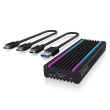 IcyBox ICY BOX IB-1824ML-C31 M.2 NVMe case with RGB