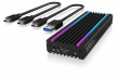 IcyBox ICY BOX IB-1824ML-C31 M.2 NVMe case with RGB