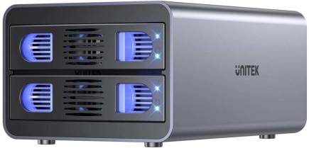Unitek RAID Enclosure for SATA Drive 2.5''/3.5'' 4 Modes 40TB USB C 10Gb/s