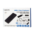 LogiLink UA0314 storage drive enclosure SSD enclosure Black M.2