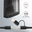 AXAGON USB-C 10Gbps - M.2 NVMe and SATA SSD THIN SCREWLESS box | EEM2-GTS2 EEM2-GTS2