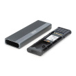 Digitus USB M.2 hard disk enclosure, SSD, external, NVMe + SATA, 10Gbps (NVMe) 6 Gbps (SATA), USB3.1 Gen2 | DA-71156 DA-71156