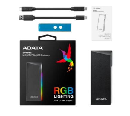 Adata External SSD M.2 case EC700G USB3.2A/C