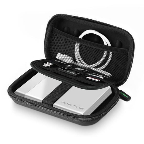 Ugreen 40707 storage drive case Pouch case EVA (Ethylene Vinyl Acetate) Черный