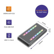 Qoltec Enclosure for drive M.2 SSD, SATA, NVMe, RGB LE