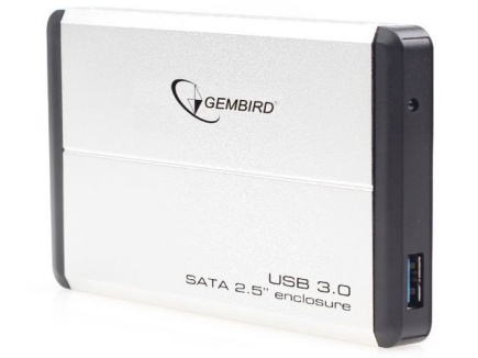 Gembird External HDD Enclosure 2.5'' USB 3.0 Silver